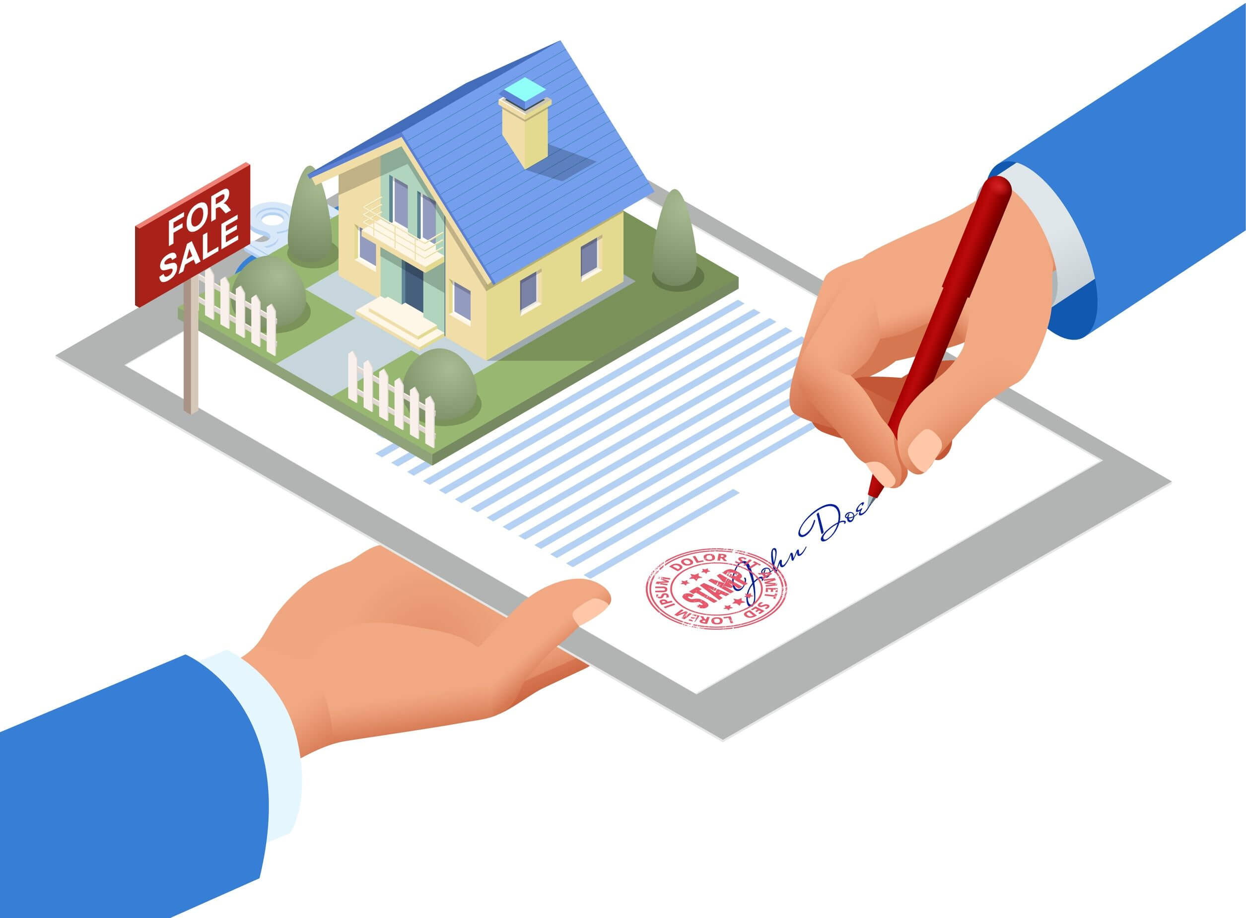 isometric-signed-real-estate-purchase-lease